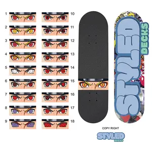 anime 9 tail skateboard 8.25 made with maple wood