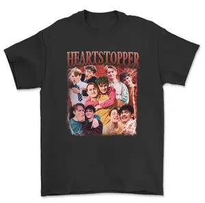 Retro Heartstopper TV Series Bootleg T-Shirt Gaming Fan Movie Gifts For Fans
