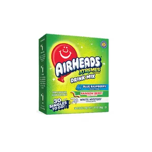 2x Airheads Xtremes Candy - Chewy Sweet Treat Singles To Go 0.8oz