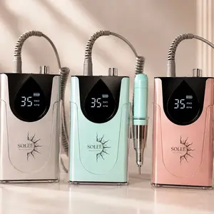 Soleé Pro 35,000 RPM Cordless Nail Drill Machine for Acrylic, Gel & Polygel Nails