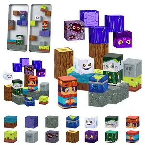 Magnetic Building Block Set, Iron Box Magnet Blocks, Kids Construction Toy, Perfect Gift for Ages 3 and Up, Christmas & Halloween