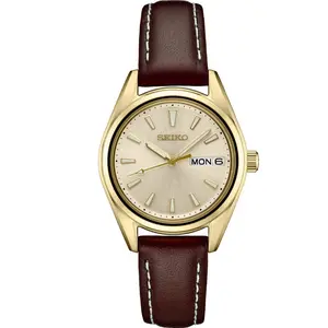 SUR456 Seiko Classic Quartz Champagne Dial Ladies Watch