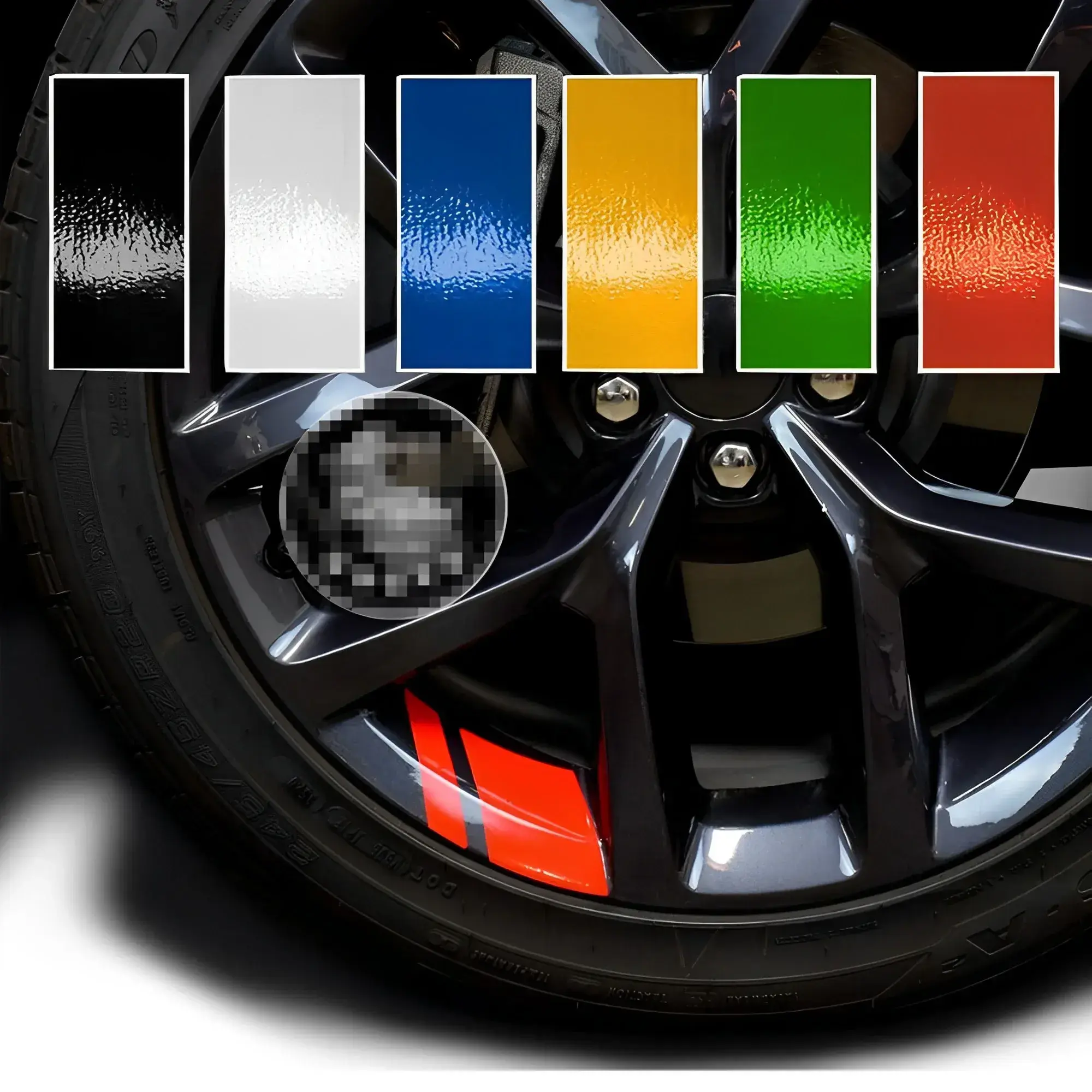 2026 New 4Pcs Reflective Car Wheel Rim Stickers Vinyl Car Styling Stickers Mark Stripe Racing Wheel Hub Decals Auto Exterior Accessories For your Cars
