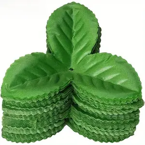 Artificial Rose Leaves, Realistic Leafy Material, Floral Decorative, Ideal for Wedding Bouquets, Holiday Decorations, Home & Garden Use