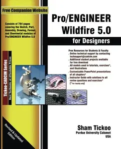 USED-Pro/ENGINEER Wildfire 5.0 for Designers by Prof. Sham Tickoo Purdue Univ. (Paperback)