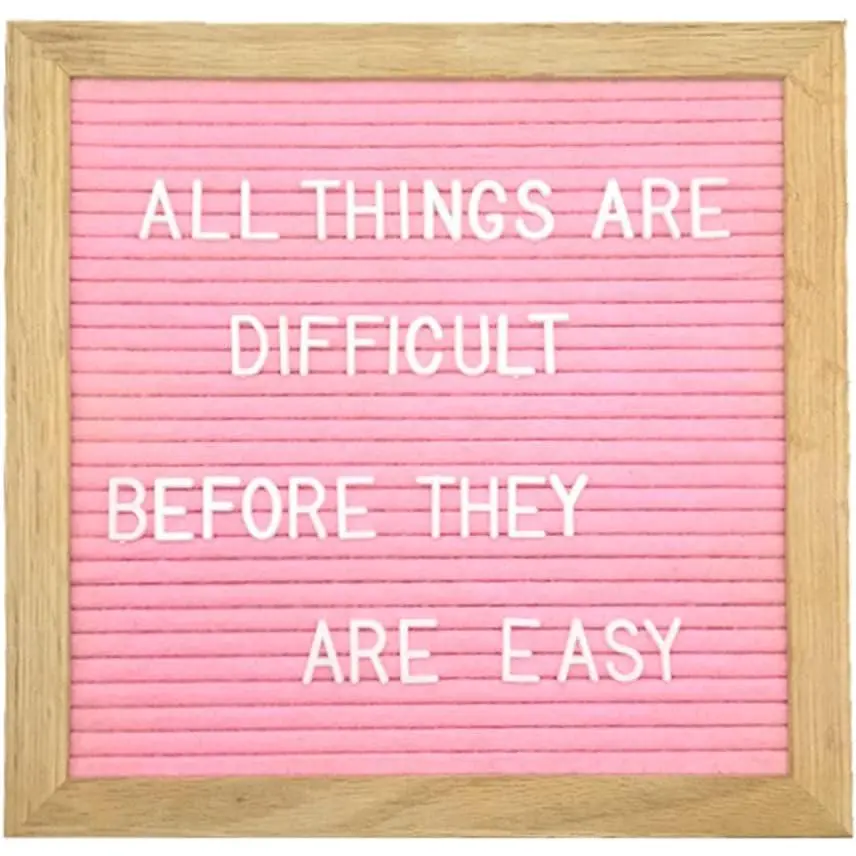 Felt Board Felt Letter Board, 10 x 10 inch Message Board  Board Letter Board Sign Bulletin Board Letters,  Announcements  Announcement Sign, Valentines Day Gifts for Her Letterboard ()