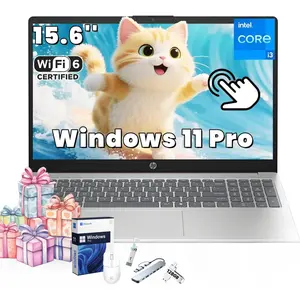 2025 HP 15.6" Touch Laptop, Intel i3-1315U Up to 4.5GHz, Win 11 Pro, Copilot,up to 32GB RAM, 512GB SSD, Bundle Accessory,Suit for Business&Student