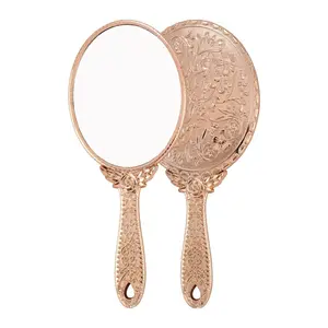 Vintage Handheld Mirror with Handle, Portable Makeup Mirror for Women, Travel Cosmetic Mirror, Compact and Convenient Design, Travel Hand Mirrors