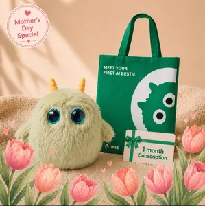 Unee Mother's Day Special Bundle | Smart AI Toy with Unee Tote Bag and Special Cuddle Pass
