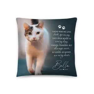 Pet Memorial Gift Personalized Pet Loss Dog Lover Cat Lover Memorial Pillow Pet Bereavement Gift | Those We Love - Remembrance Home Decorative Cushion