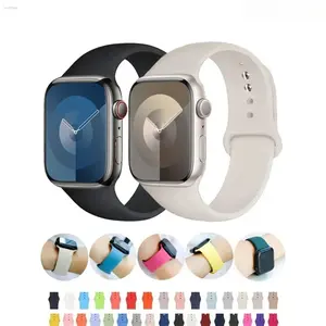 Apple Watch Sport Band for Women & Men – Soft Silicone Replacement Strap, Waterproof Sweatproof Durable Design, Comfortable Breathable Fit for 38–49mm (All Series), Perfect for Workout, Gym & Daily Wear