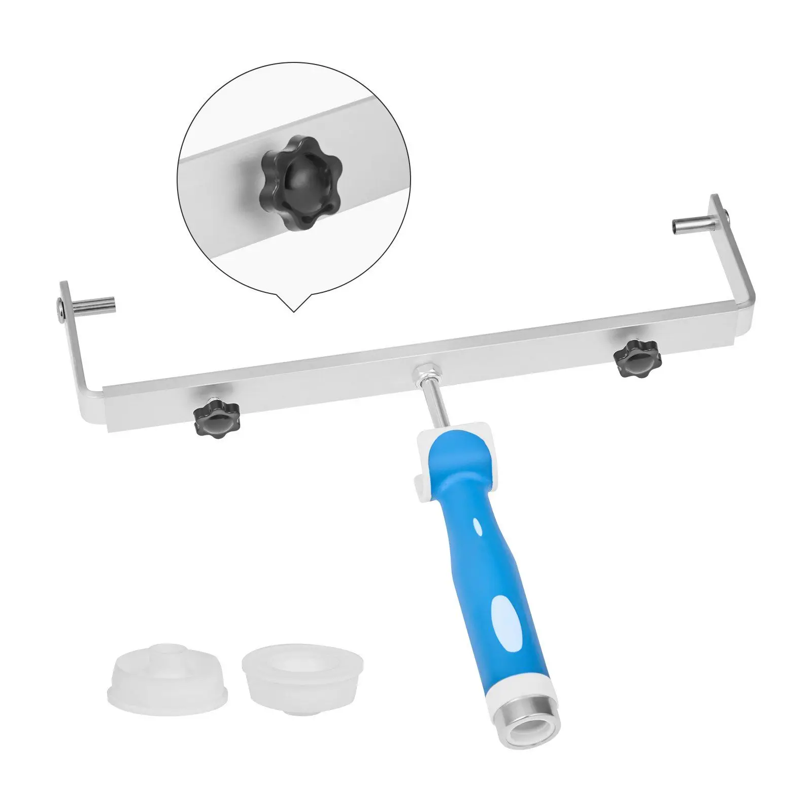 VEVOR Paint Roller Frame, 12-18 in Adjustable Lightweight Aluminum Alloy Painting Tool, 0.31 kg/0.68 lbs with Extension Pole for Wall Applications, 12-18 Inch