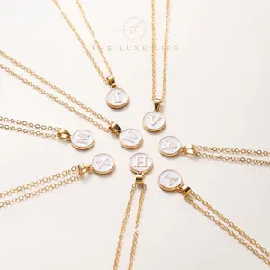 SheLuxeLife | Ochain Monogram Necklace – Personalized Gold Luxury for You