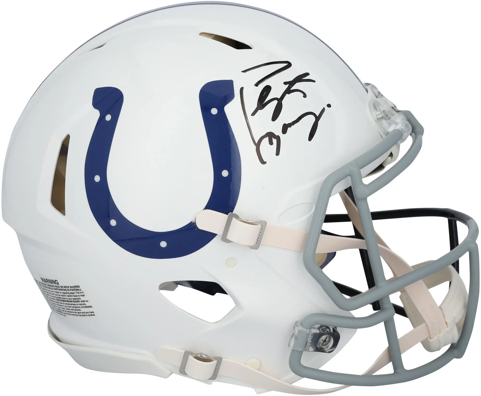 Peyton Manning Indianapolis Colts and Denver Broncos Autographed Riddell Split Speed Authentic Helmet - Fanatics Authentic Certified