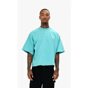Essential Crop Tee Turquoise