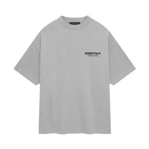 ESSENTIALS TEE 'LIGHT HEATHER GREY'