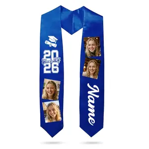 Personalized Graduation Sashes And Shawls; Custom Photo/Name/College/High School Graduation Sashes; Personalized Multi-Color Photo Graduation Sashes; Graduation Gifts for The Class of 2026; Honorary Sashes