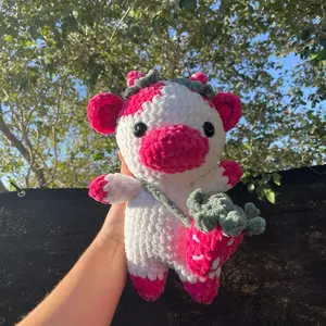 Strawberry Cow Crochet Plush Strawberry Cow Crochet Plush