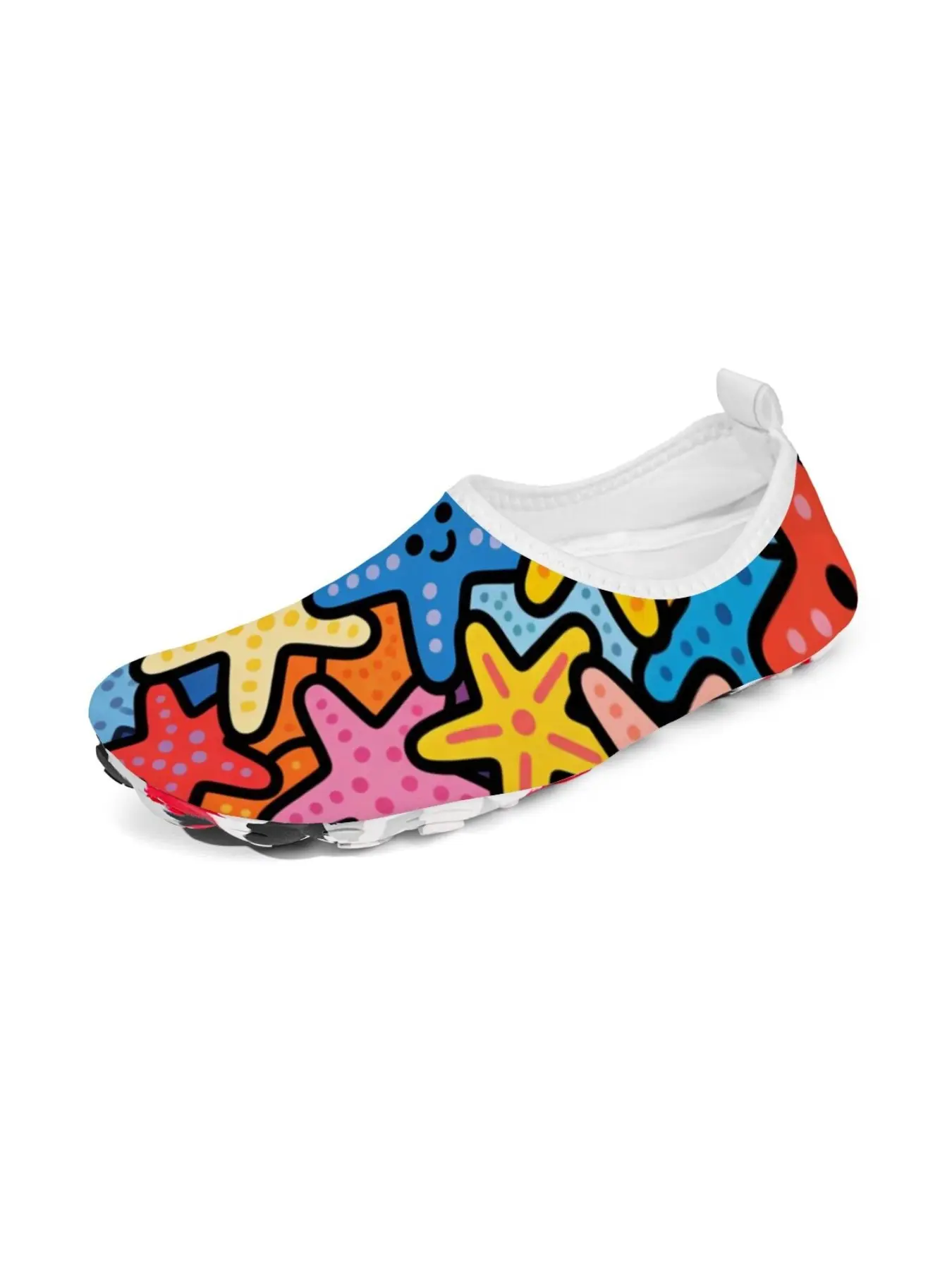 Sea Star Graffiti Outdoor Hiking Shoes Unisex Summer Quick-Dry Non-Slip Water Shoes Lightweight Breathable Fishing Rafting Eu36-Eu45