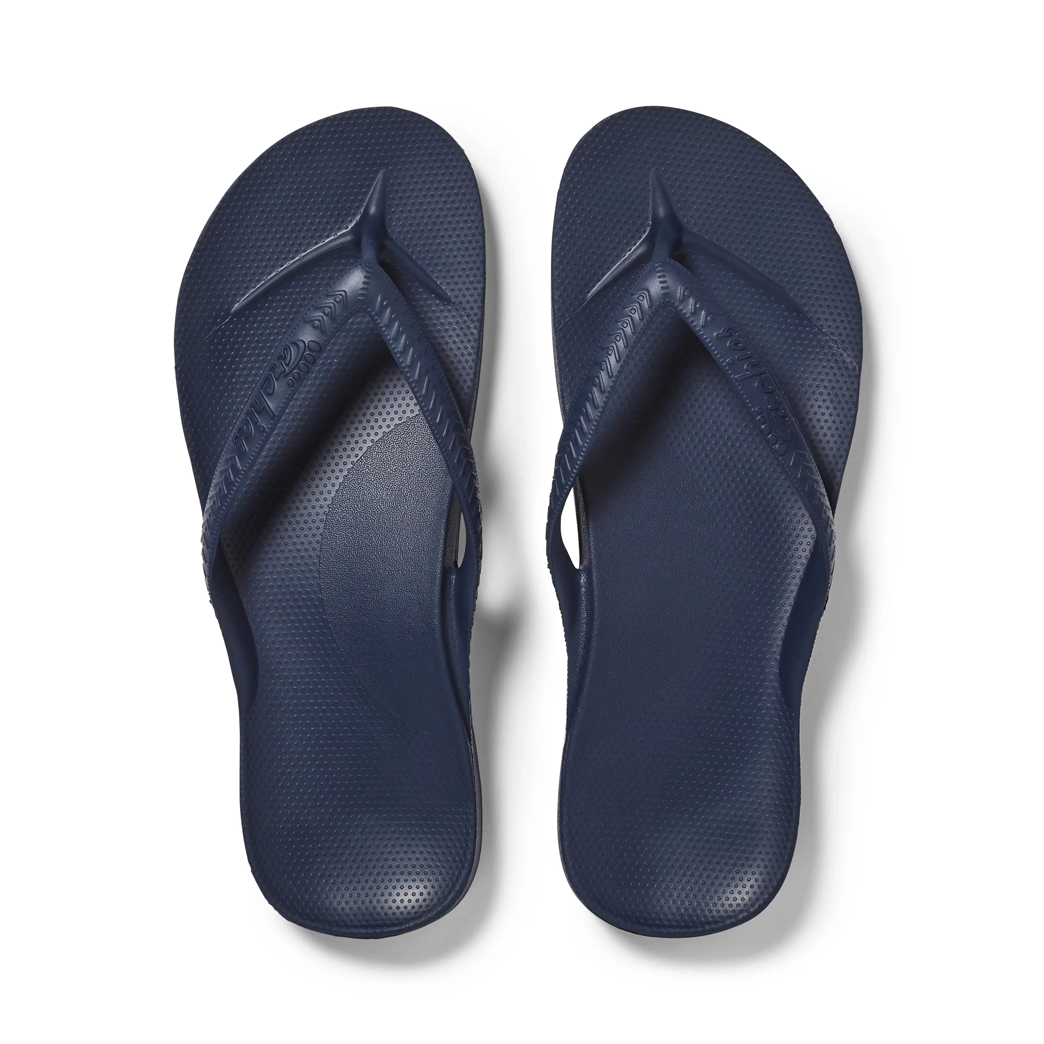 ARCHIES | Navy Arch Support Flip Flops for Men & Women – Orthotic Sandals for Plantar Fasciitis Relief – Lightweight, Cushioning, Shock-Absorbing Slippers, Sandals for Walking, Foot Pain & All-Day Comfort