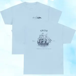 [FULL COLOR] Swim BT Cute T-Shirt, Sweatshirt, Hoodie Cozy Cotton-Poly Blend All Seasons Classic Fit & Crew Neckline