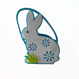 Cloth Easter Basket - Festive Design for Easter Decor, Ideal for Table Setting & Gift Giving Lightweight Organiser