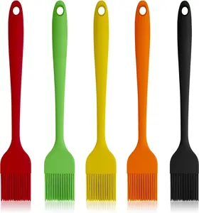 Basting Pastry Brush, 5 Pack Heat Resistant Cooking Brush for Oil Butter Sauce,  Brush for BBQ Grill Barbeque Kitchen Baking Cooking