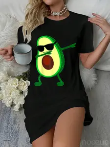 Dabbing Avocado Plant Trump Green Food Lover Funny Dress Dress