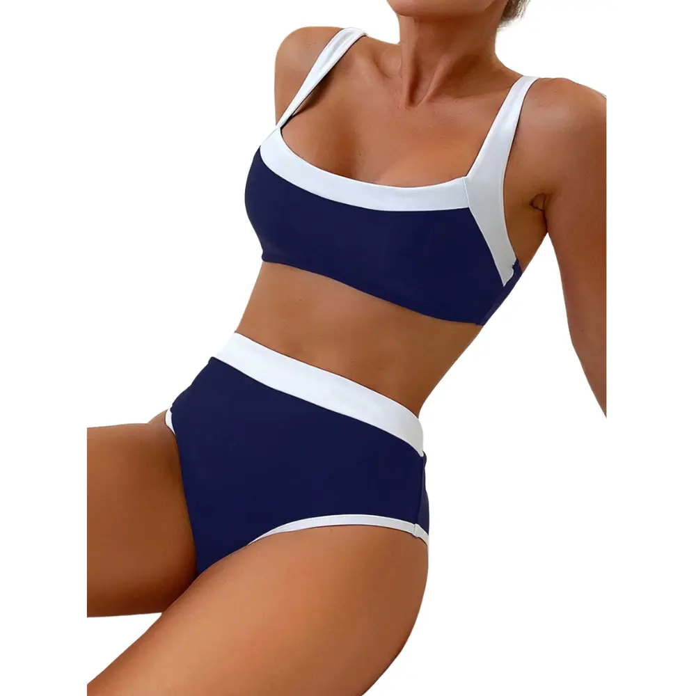 High Waisted Bikini Set | Trendy Two-Piece Swimwear 2025