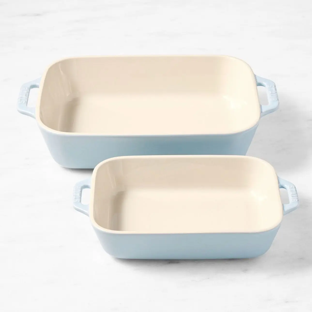 Staub Stoneware Rectangular Baking Dishes, Set of 2