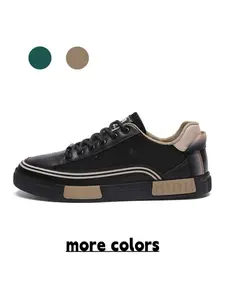 Unisex Black Color-block Mesh Casual Closed Shoes, Breathable, Non-slip Wear-resistant, Soft Cushioned Support for Daily Commute and Street Style, Sneaker
