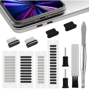 52 count USB C Dust Plug Set Compatible with  15 Series, USB C Port Cover Phone Speaker Cover,Phone  Port Cleaner for  Galaxy S23 S22 Ultra S21 FE S20 Note 20 and All Type-C Devices