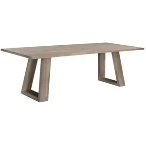 Wood Dining Table for 8 Scandinavian Style