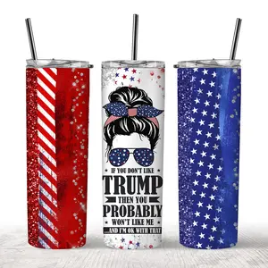 Trump 2024 20 oz Skinny Sublimated Tumbler for Drinking