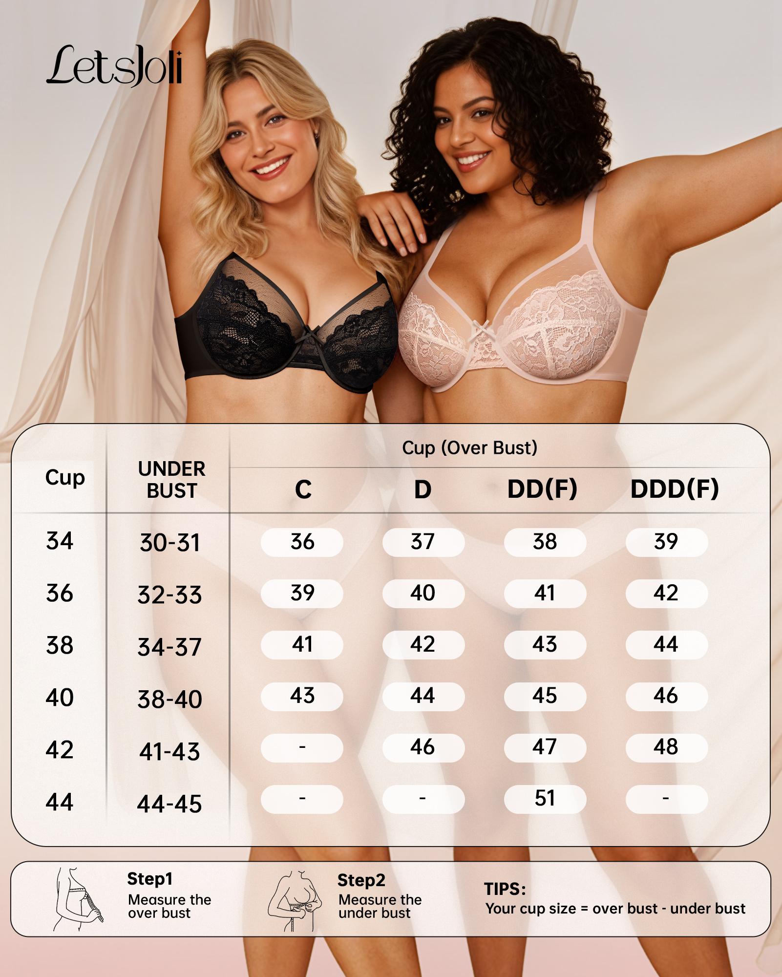 LetsJoli Enchante Floral Lace Plus Size Underwire Unlined Unpadded Minimizer Full Coverage Bra Women's Wear Comfortable Breathable Mesh Cup Plus Size Postpartum Support Bra Thin Breathable Bra,clothes for back to school,first day of school outfits LetsJoli Enchante Floral Lace Plus Size Underwire Unlined Unpadded Minimizer Full Coverage Bra Women's Wear Comfortable Breathable Mesh Cup Plus Size Postpartum Support Bra Thin Breathable Bra,clothes for back to school,first day of school outfits