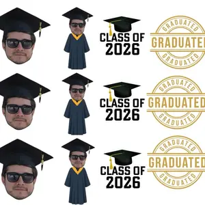 Vinyl Graduation Sticker Personalized for Class of 2026