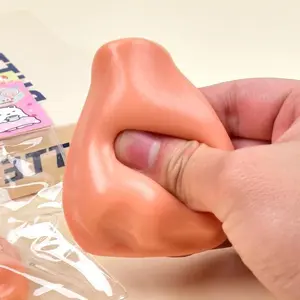 Funny Pimple Popper Squeeze Toy Squishy Nose Reusable Low Rebound Fidgets Toys Anxiety-relieving Anti-stress Toys for Friends