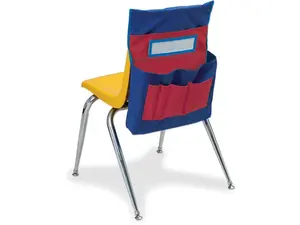 Pacon Child Storage Pocket Chart - 18.50" Height x 15.50" Width x 2.50" Depth - 6 Pocket(s) - Polyester - Blue