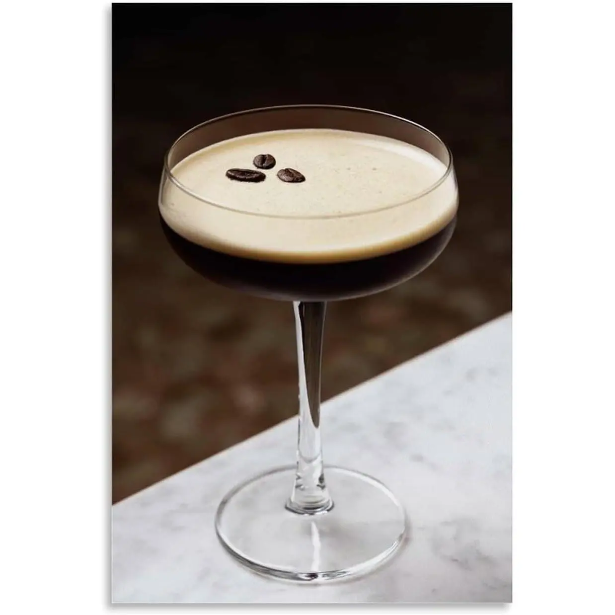 Espresso Martini, Vodka Espresso Wall Art Canvas Poster Prints Painting Modern Living Room Wall Decor Bedroom Aesthetic Decorations