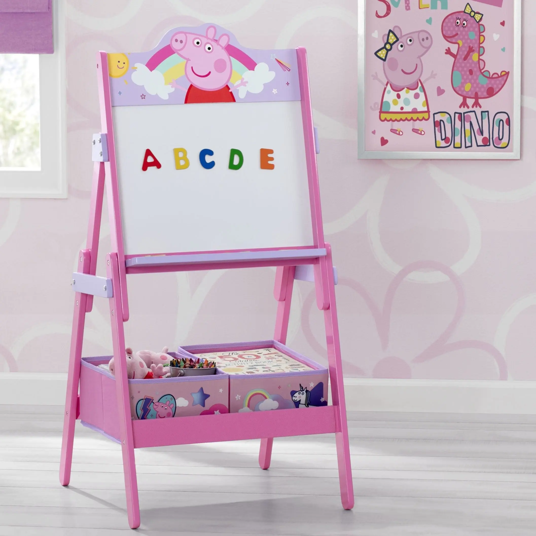 Peppa Pig Wooden Activity Easel with Storage