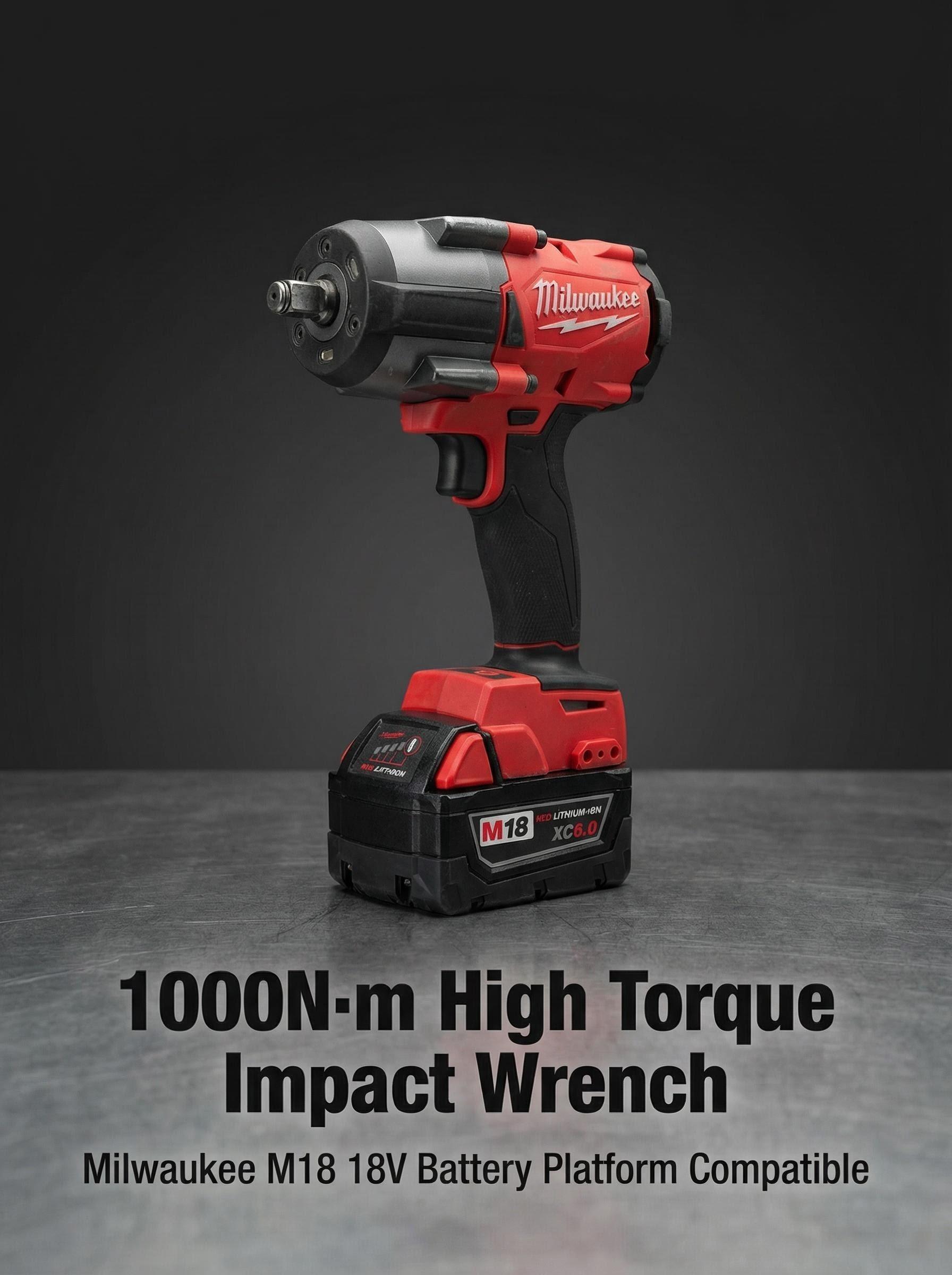 Milwaukee M18 FMTIWF12 18V 1/2-In Impact Wrench 1000Nm Heavy Duty Use