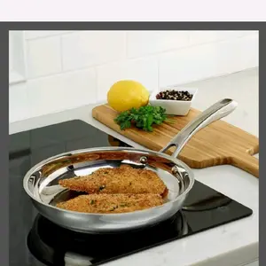 Cuisinart Stainless Steel Frying Pan with Non-Stick Coating for Easy Cooking and Cleaning