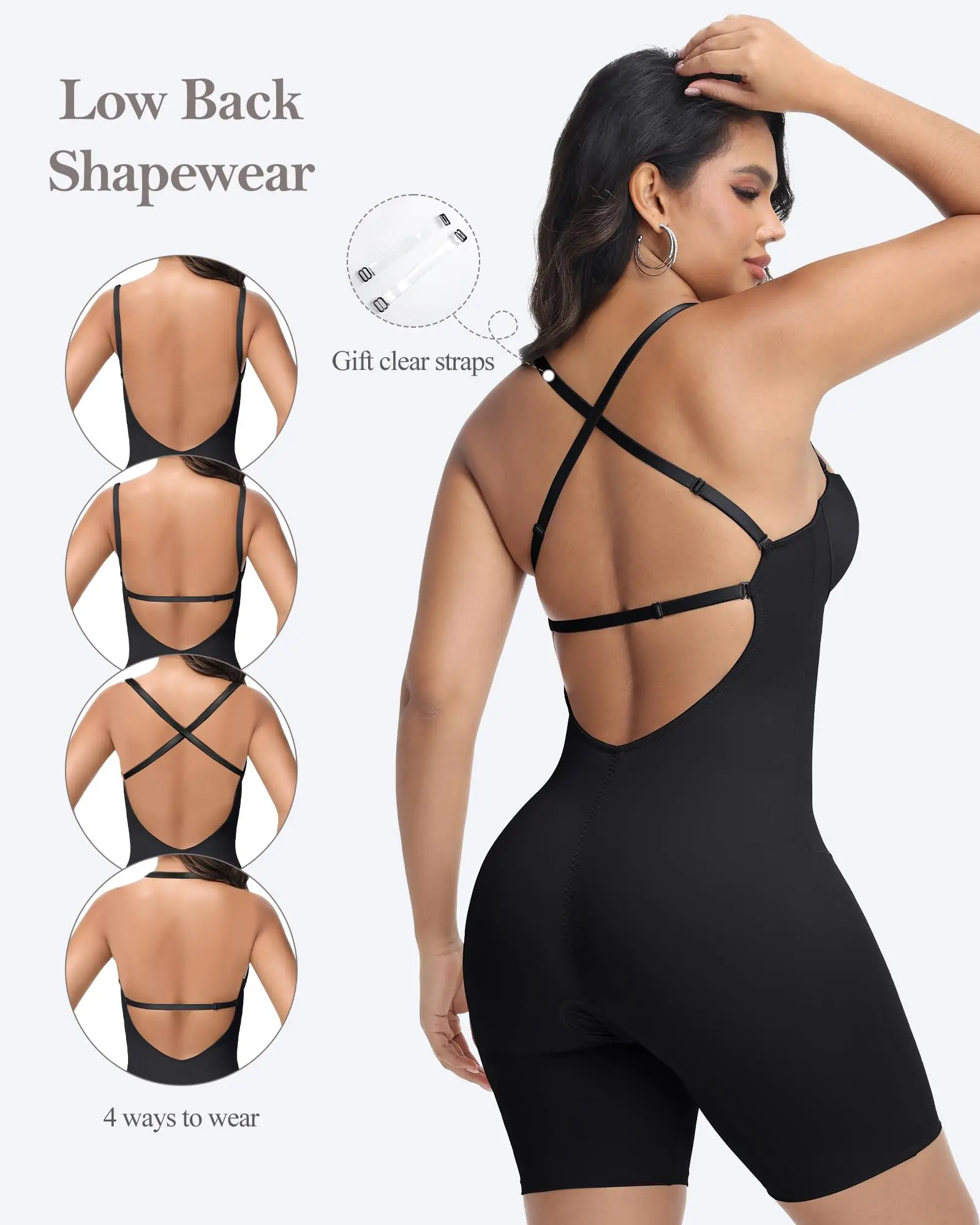 SHAPSHE Lady's Strapless Seamless Backless Deep U Plunge Bodysuit - Chic Minimalist Faja Body Shaper with Tummy Control, Built-in Bra for Low Cut Dresses,summervibes Corset Shapewear Romper Elegant Basic outdoorfun - TikTok SHAPSHE Lady's Strapless Seamless Backless Deep U Plunge Bodysuit - Chic Minimalist Faja Body Shaper with Tummy Control, Built-in Bra for Low Cut Dresses,summervibes Corset Shapewear Romper Elegant Basic outdoorfun - TikTok