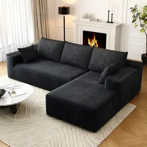 【1 Packages Shipping 】95.6" Sectional Couches for Living Room Cloud Couch Sofa with L-Shape Upholstered Boneless Couchs Modern Modular Sectional Couch with Chaise