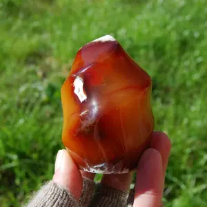 3in 297g Carnelian Crystal Flame Tower, Madagascar