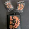 Leo-Inspired Design Bar Set - 6 oz Zodiac Flask, Shot Glasses, Mini Funnel, Unique Gift for Birthday (Kitchenware, Bar & Wine Utensils)