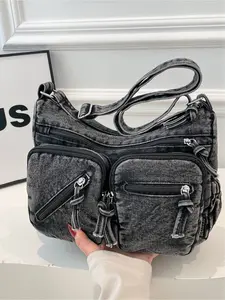 Vintage Versatile Large Capacity Women's Shoulder Tote Bag, Simple Lightweight Commuter Bag, Stylish Daily Use Handbag, Crossbody Tote Bag