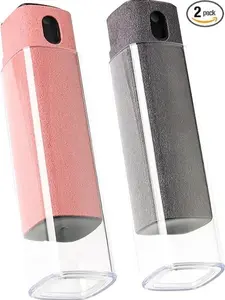Touchscreen Screen Cleaner Kit 2 Pcs, Phone, Tablet and Car Screen Cleaner, Two in One Spray and Microfiber Cloth(Grey&Pink) Camera Smartphone