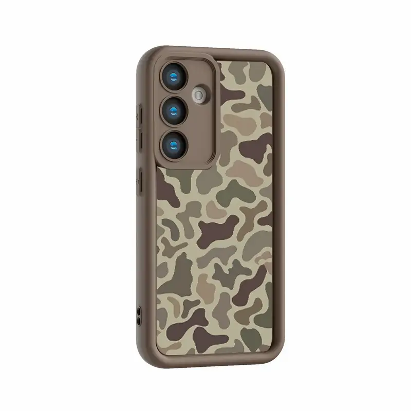 2026 trendy deer camouflage pattern hunter outdoor enthusiasts phone case, soft matte drop-resistant protective cover, compatible with Samsung Galaxy S26 Ultra, S25 Plus, S24, S23 FE, S22, A16, A17, A35, A36, A53, A54 series smartphones; accessory, gift f