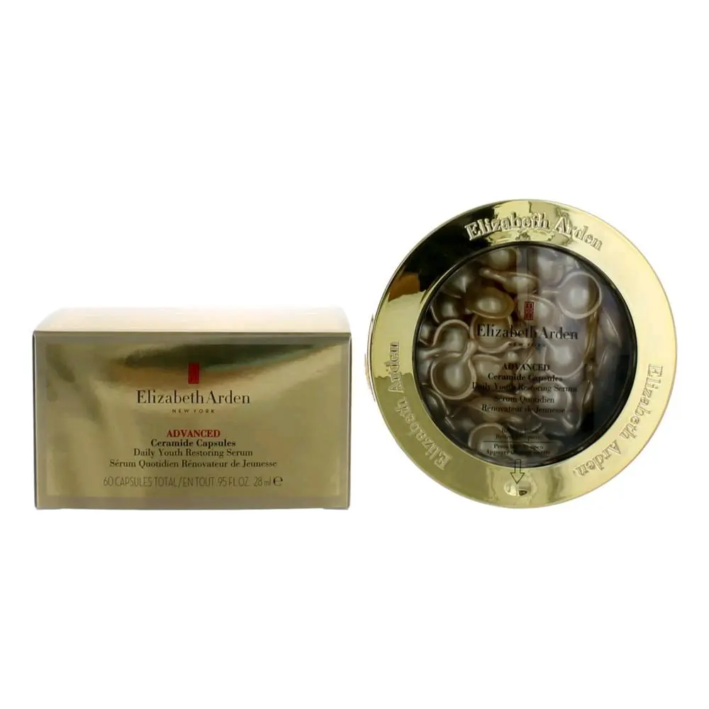 Elizabeth Arden Ceramide Advanced Daily Youth Restoring Serum Capsules - 60 Count, 1 Per Day Use, One Per Day